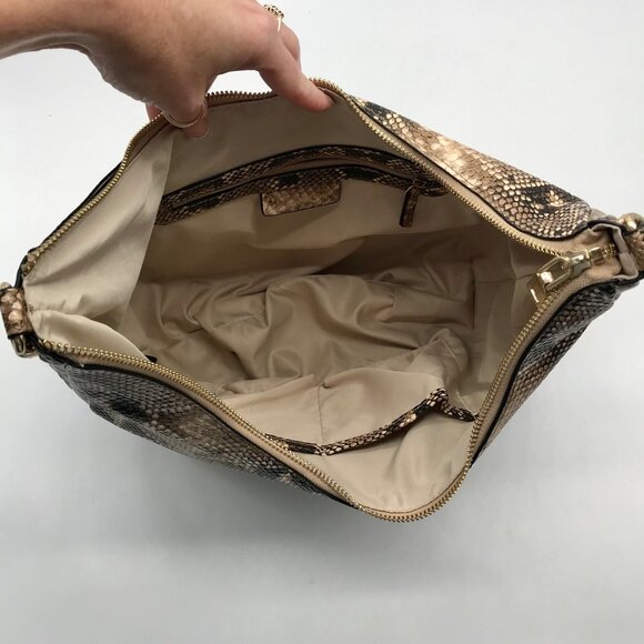 I.N.C. International Concepts Camel Snake Embossed Crossbody Bag - Picture 10 of 10